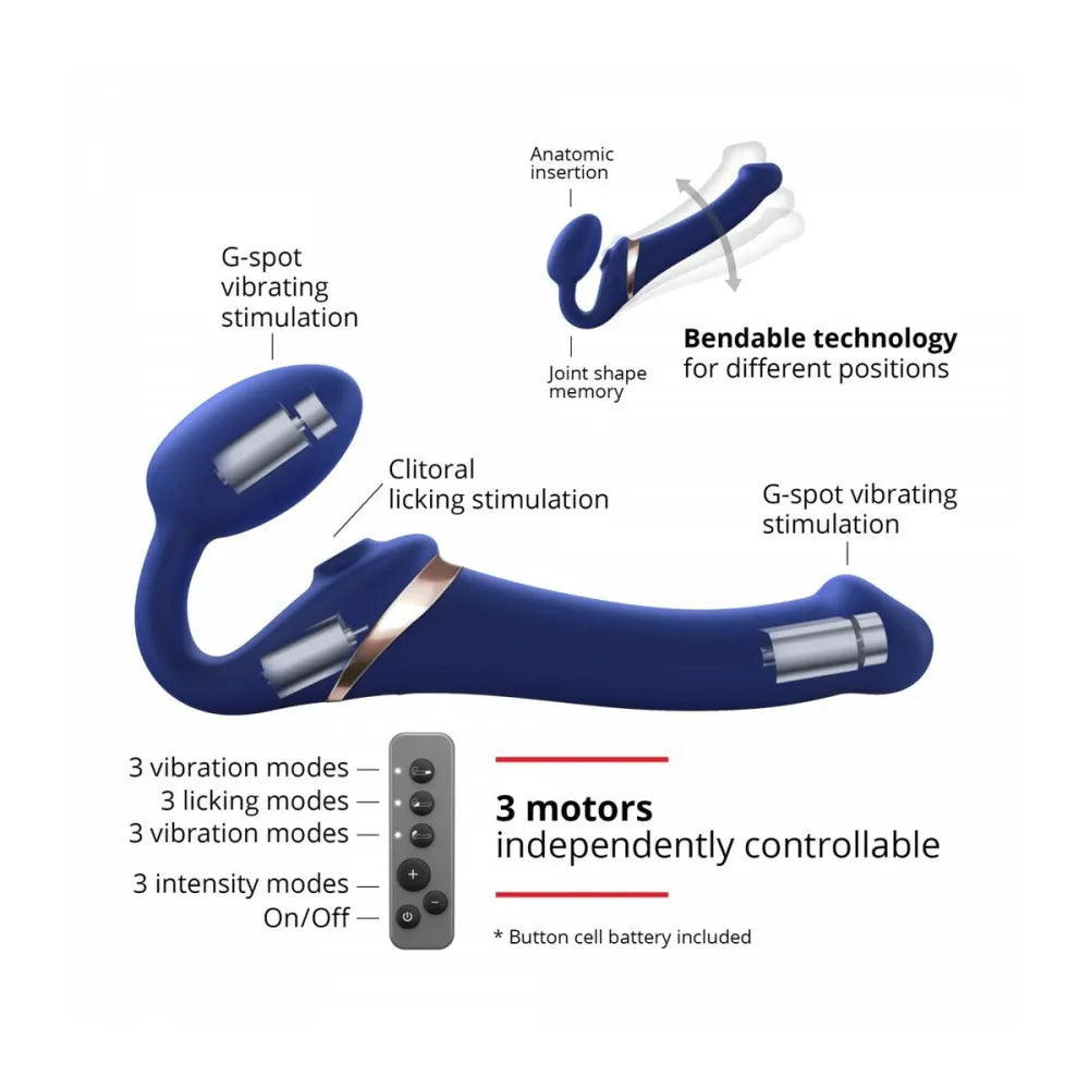 Vibrator By Strap-On-Me 6017418 Blue Xl